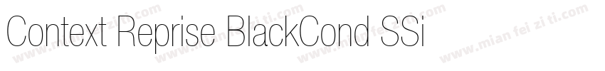Context Reprise BlackCond SSi Bold字体转换